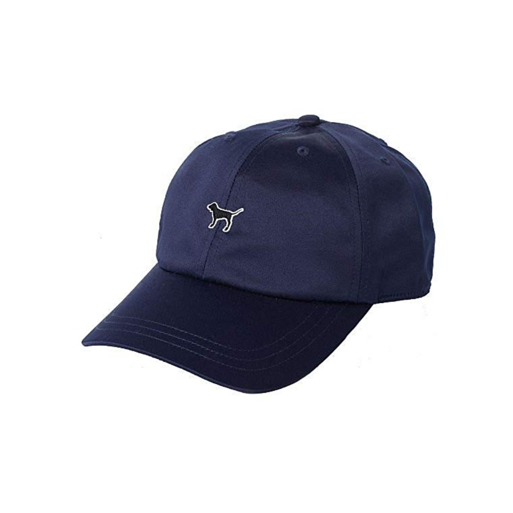Victoria's Secret Pink Baseball Satin Hat Navy NWT